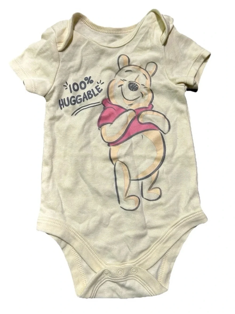 Neutral Baby Short Sleeve Bodysuits Pooh Disney Size 3-6 Months
